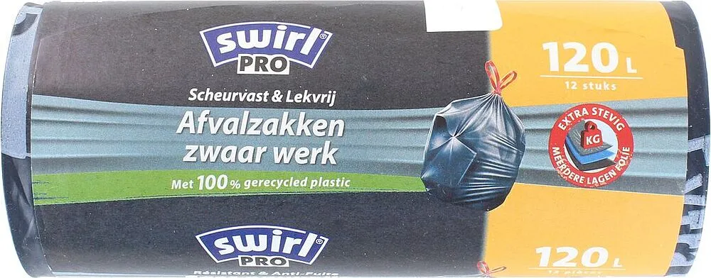 Աղբի տոպրակներ «Swirl Pro» 120լ