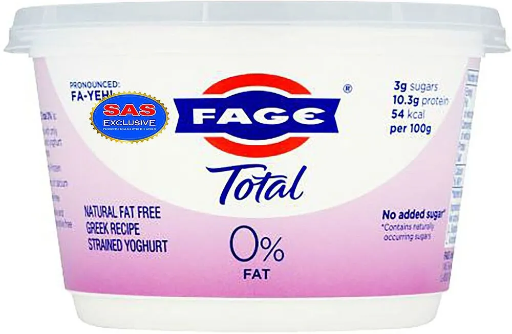Յոգուրտ դասական «Fage Total» 450գ, յուղայնությունը՝ 0%