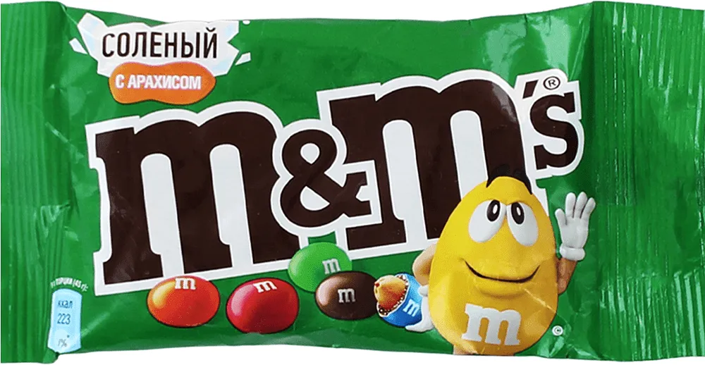 Դրաժե շոկոլադե աղի գետնանուշով «M&M's» 45գ