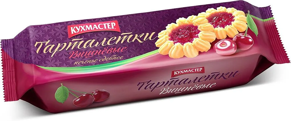 Թխվածքաբլիթ կարագով, բալի միջուկով «Кухмастер» 240գ
