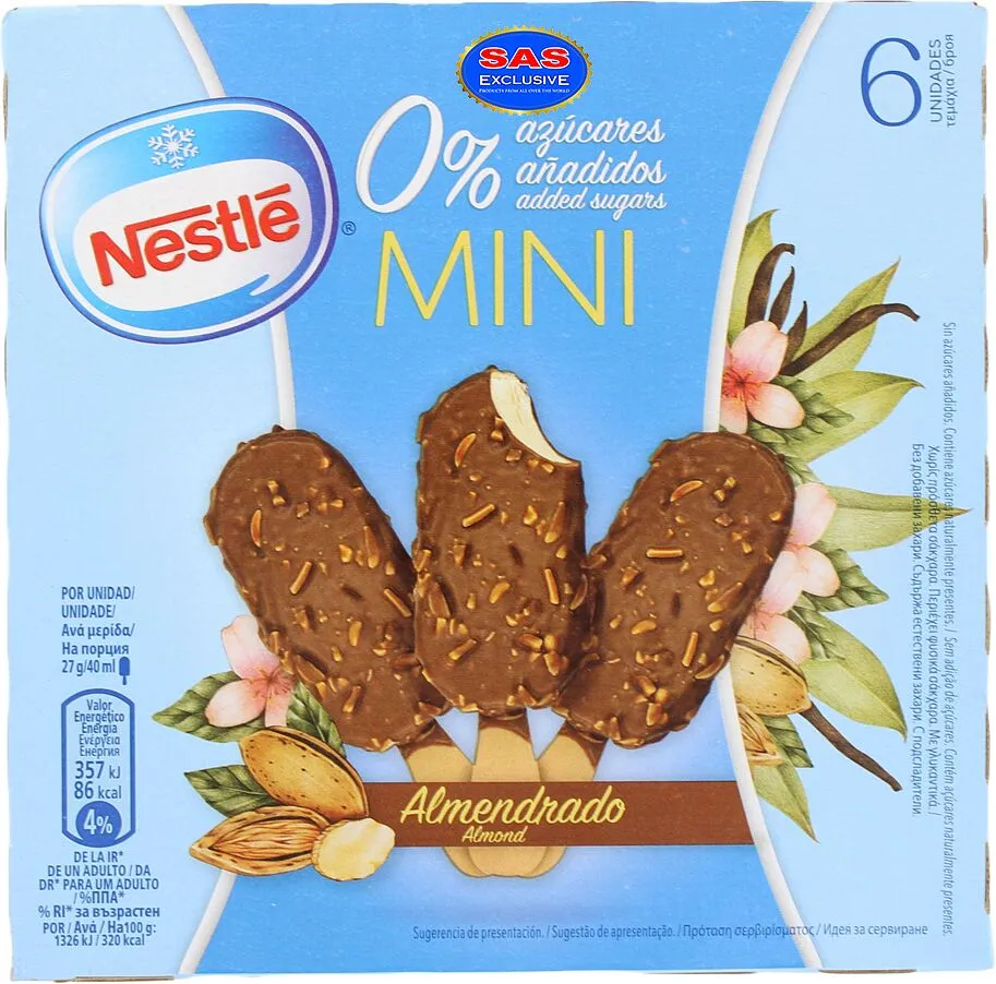 Պաղպաղակ նուշով «Nestle Mini» 162գ