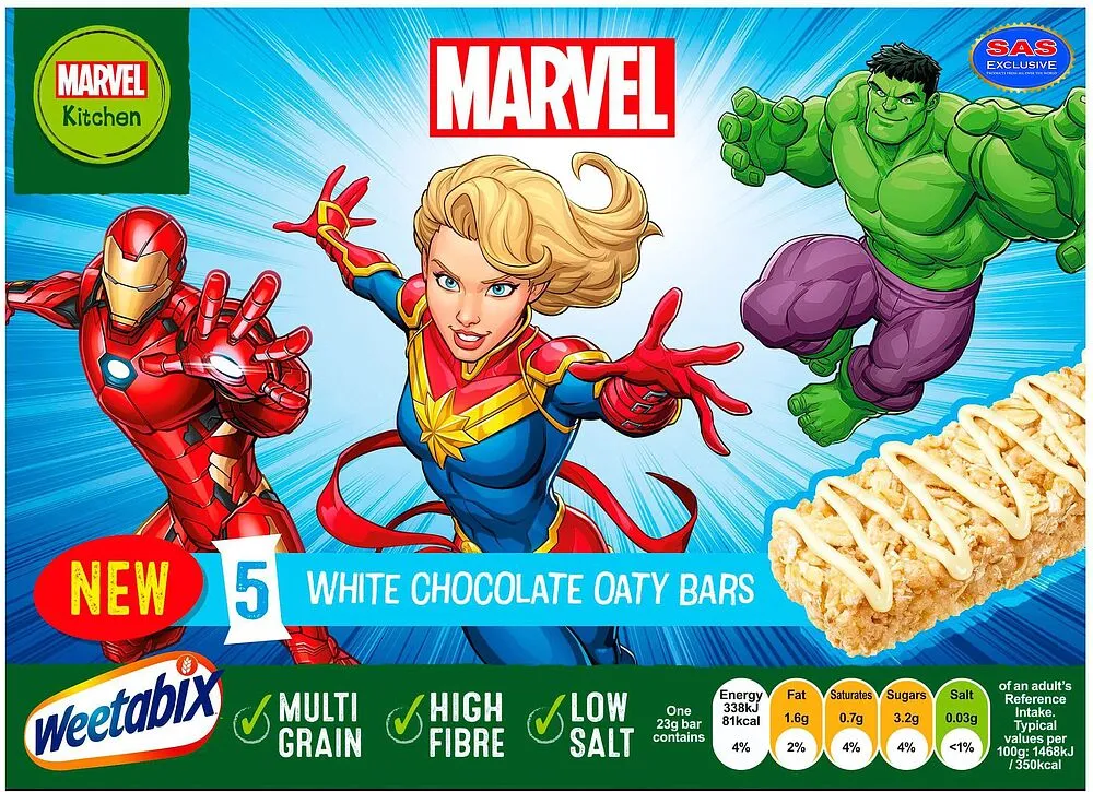 Շոկոլադե բատոն «Weetabix Marvel» 115գ
