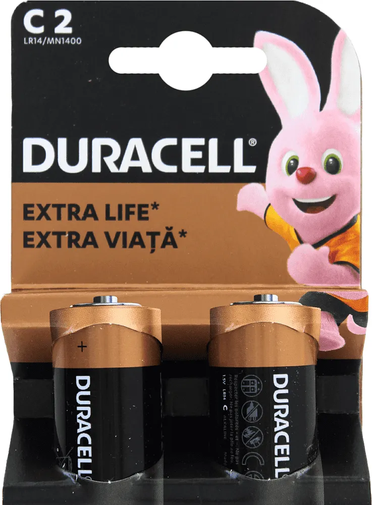 Էլեկտրական մարտկոց «Duracell C2 1․5V» 2 հատ