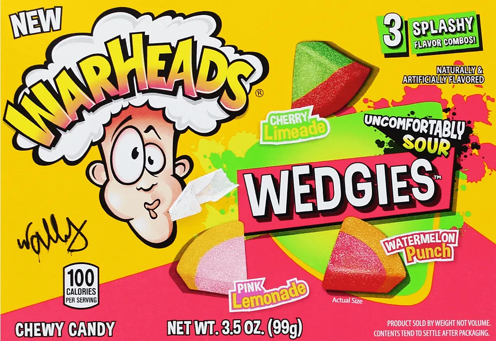Դոնդողե կոնֆետներ «Warheads Wedgies» 99գ