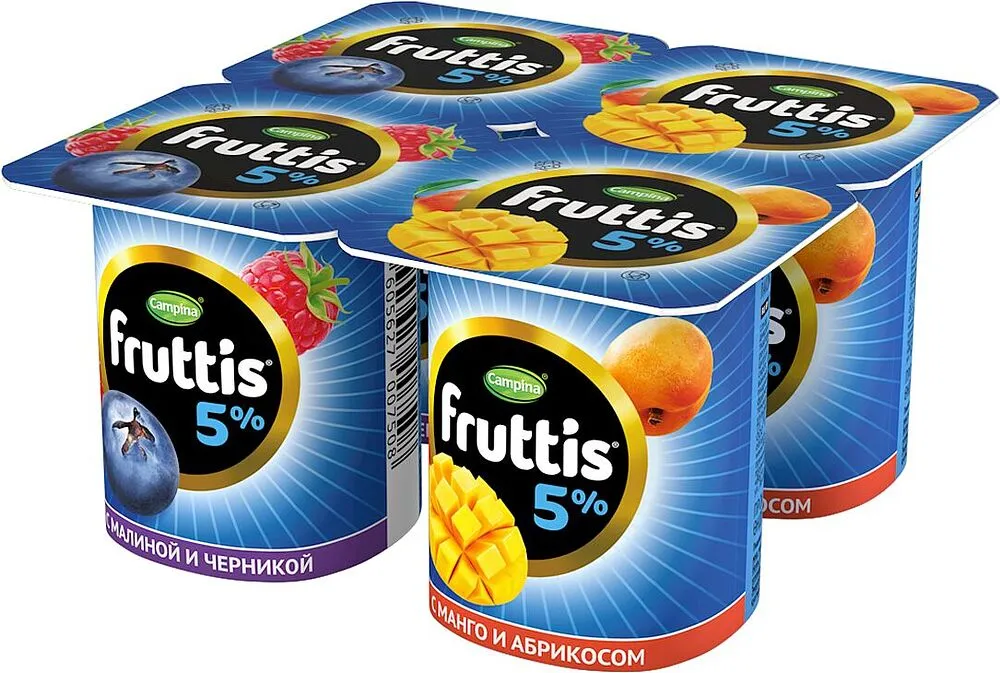 Յոգուրտային արտադրանք մրգային «Campina Fruttis» 115գ, յուղայնությունը`5%
