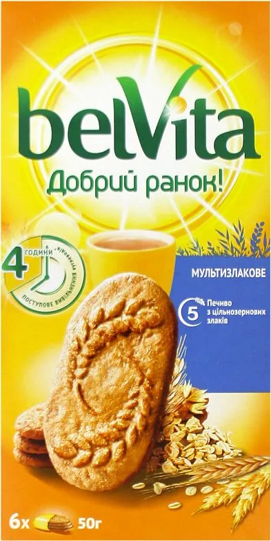 Թխվածքաբլիթ հացահատիկային «Belvita» 300գ