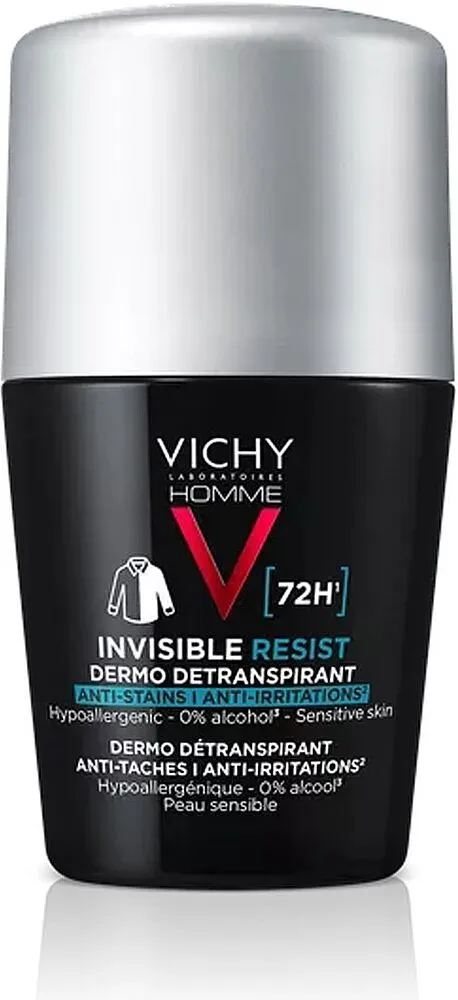 Հակաքրտինքային միջոց գնդիկով «Vichy Invisible Resist» 50մլ