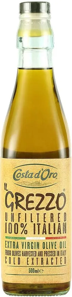 Ձեթ ձիթապտղի «Costa d'Oro Extra Virgin IL Grezzo» 500մլ
