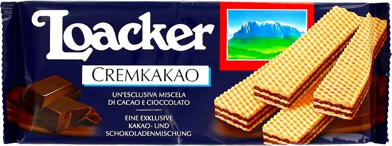 Վաֆլի՝ շոկոլադե միջուկով «Loacker CremKakao» 175գ