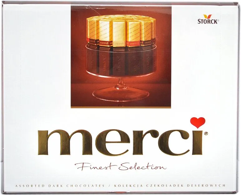 Շոկոլադե կոնֆետների հավաքածու «Merci» 250գ