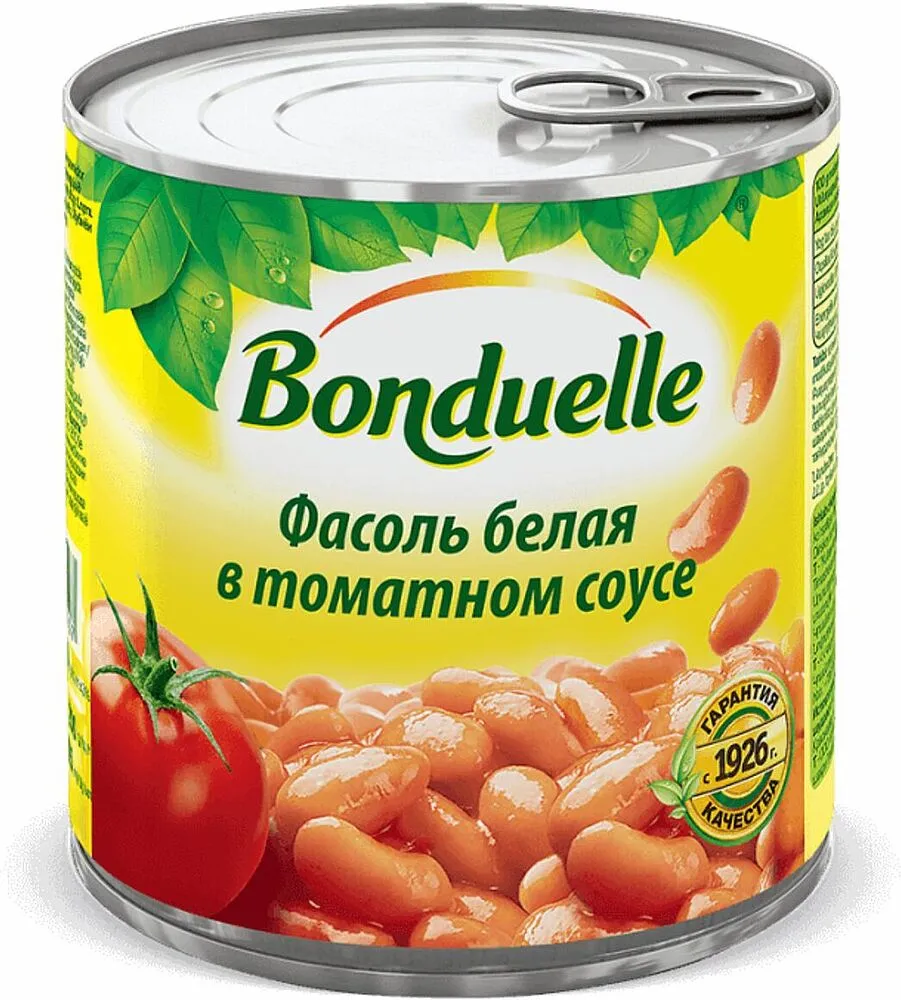 Լոբի սպիտակ տոմատի սոուսում «Bonduelle» 400գ