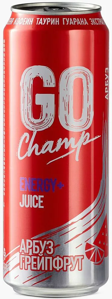 Էներգետիկ գազավորված ըմպելիք «Go Champ» 0,43լ
