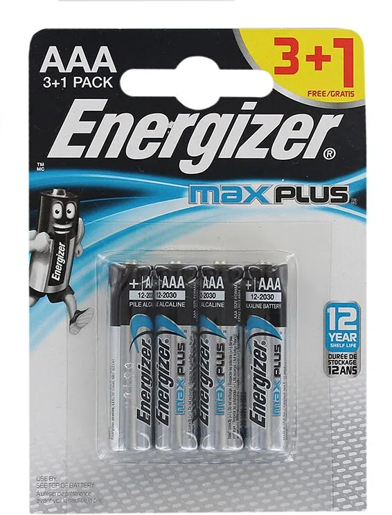 Էլեկտրական մարտկոց «Energizer max plus AAA» 4հատ