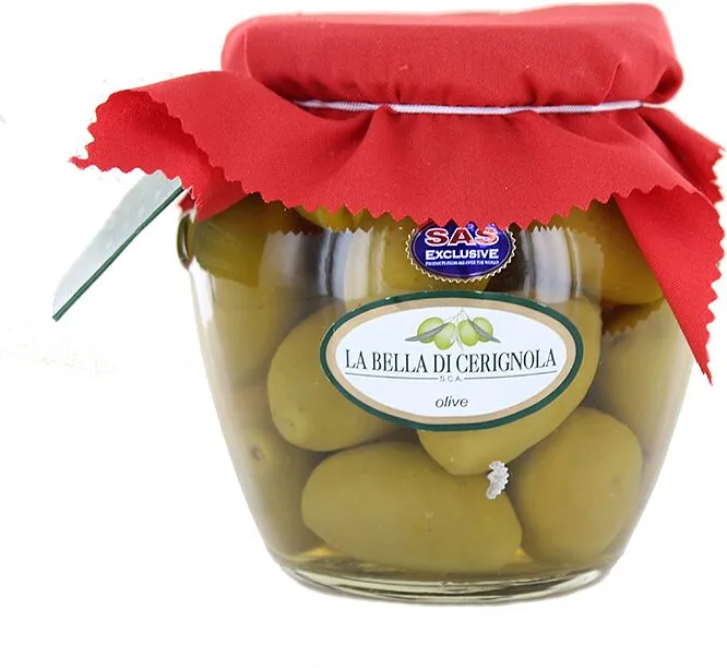 Ձիթապտուղ կանաչ կորիզով «La Bella di Cerignola» 580մլ