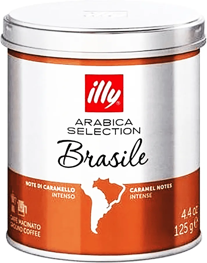 Սուրճ աղացած «Illy Arabica Brasile» 125գ