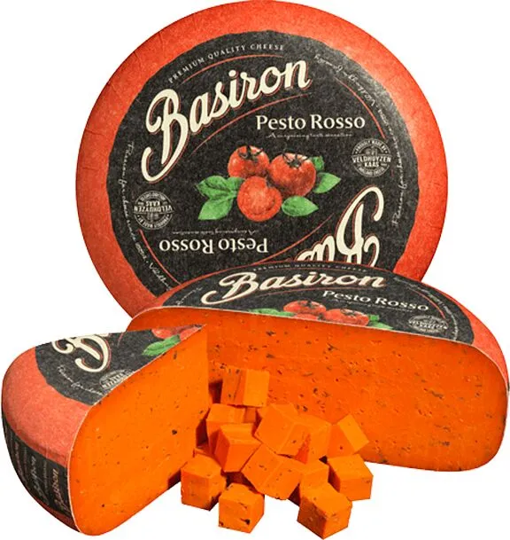Պանիր գաուդա պեստոյով «Veldhuyzen Kaas Basiron Pesto Rosso alla Roma»