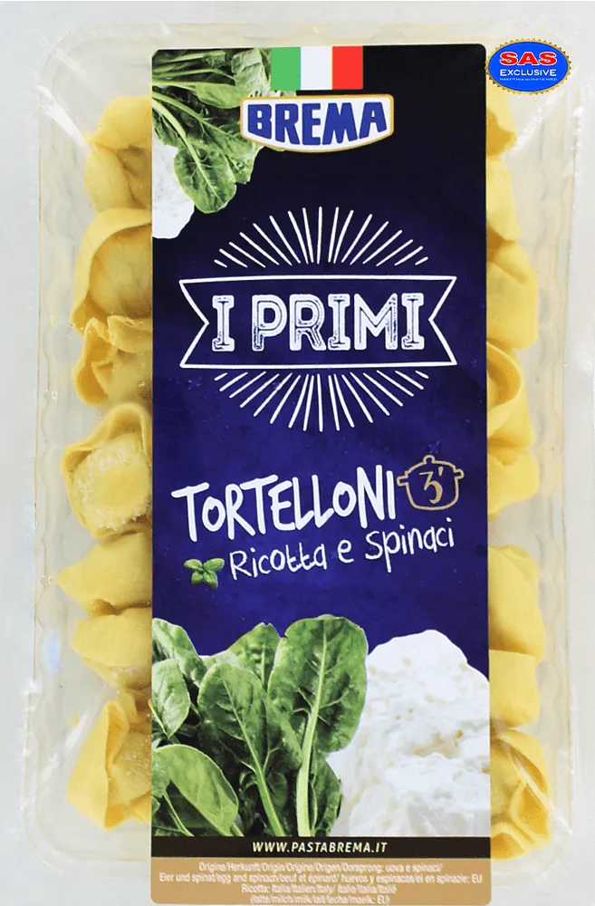 Մակարոն թարմ ռիկոտտայով և սպանախով «Brema Tortellini» 250գ