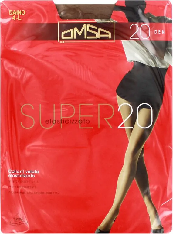 Զուգագուլպա «Omsa Super» 20DEN Daino (առանց փայլի) ( առանց փայլի) 4 L