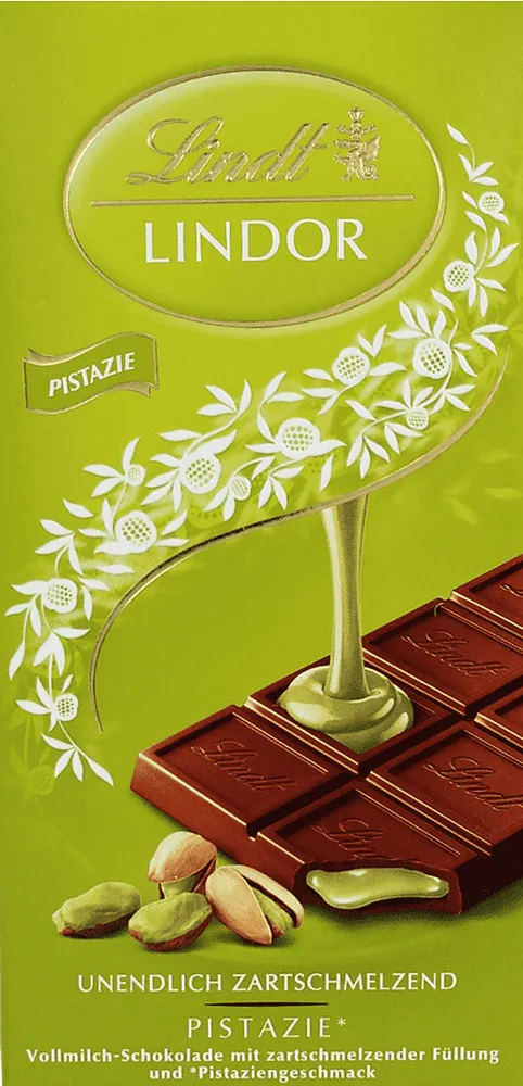 Շոկոլադե սալիկ պիստակի միջուկով «Lindt Lindor» 100գ