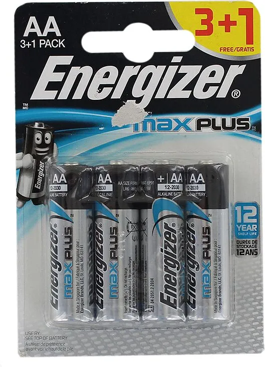 Էլեկտրական մարտկոց «Energizer max plus AA LR6» 4հատ