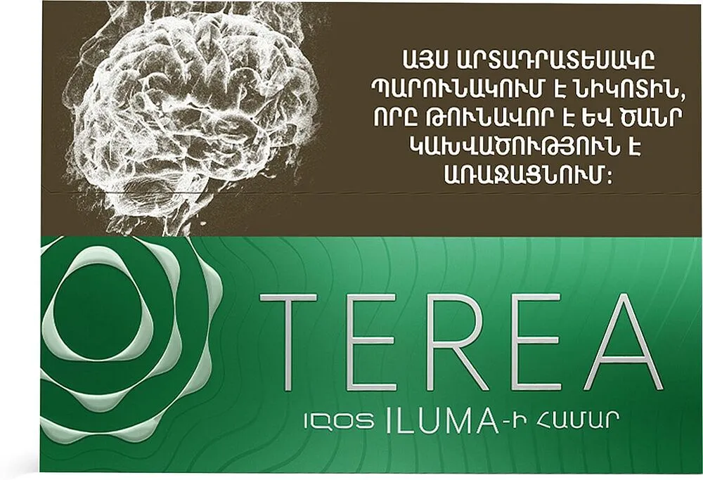 Տաքացվող ծխախոտի գլանակներ «TEREA GREEN»