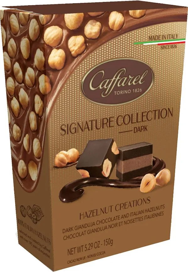 Շոկոլադե կոնֆետների հավաքածու «Caffarel Hazelnut Creations Dark Assorted» 150գ
 