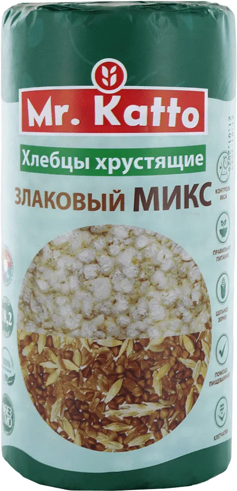 Խրթխրթան հացեր հացահատիկային «Mr Katto» 75գ