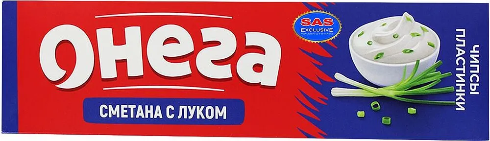 Չիպս թթվասերի և սոխի «Онега» 90գ