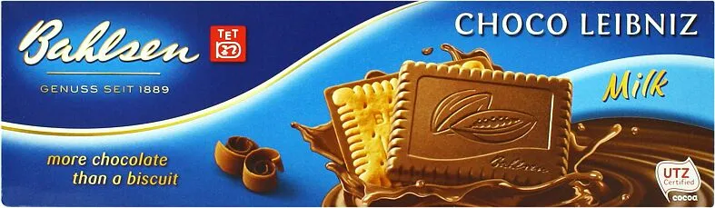 Թխվածքաբլիթ շոկոլադով «Bahlsen Choco Leibniz» 125գ 