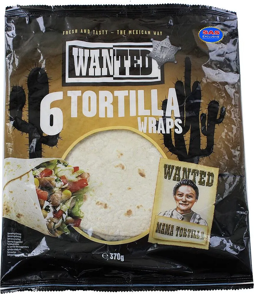 Լոշիկ-տորտիլիա «Wanted Tortilla» 370գ