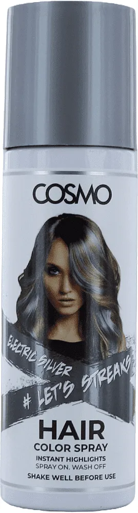 Մազերի երանգավորող սփրեյ «Cosmo Electric Silver» 100մլ