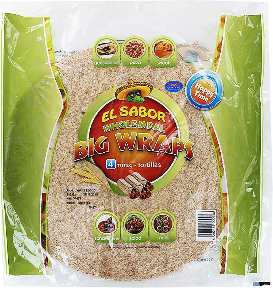 Լոշիկ-տորտիլիա «El Sabor Tortillas» 245գ, 25սմ