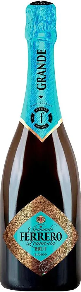 Փրփրուն գինի «Ferrero Leonardo Brut Bianco» 0.75լ