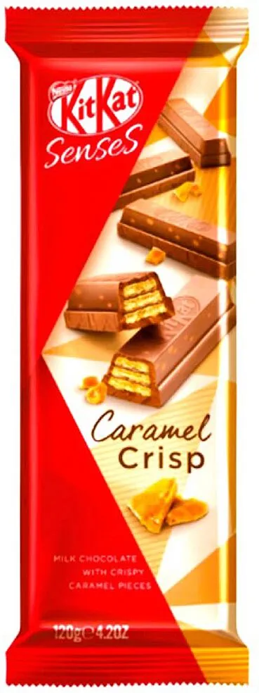 Շոկոլադե սալիկ կարամելի կտորներով «Nestle Kit Kat Caramel Crisp» 120գ