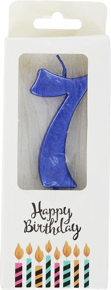 Մոմ ծննդյան «Happy Birthday» N7
