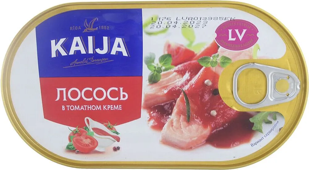 Սաղմոն տոմատի կրեմում «Kaija» 170գ