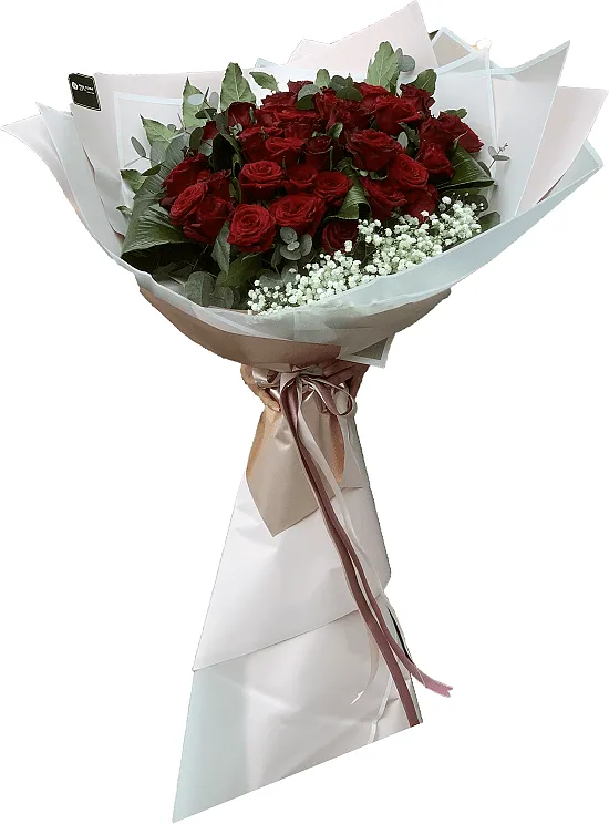 Ծաղկեփունջ «My Rose Mi corazón» 39 հատ