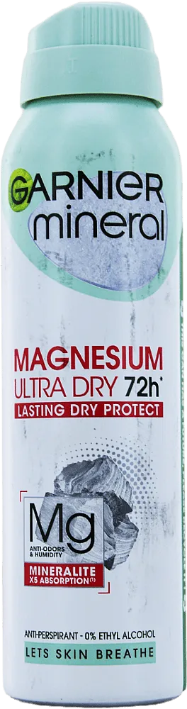 Հակաքրտինքային աէրոզոլային միջոց «Garnier Magnesium Ultra Dry» 150մլ