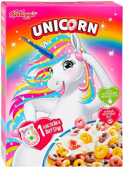 Պատրաստի նախաճաշ «Kellogg's Unicorn» 195գ