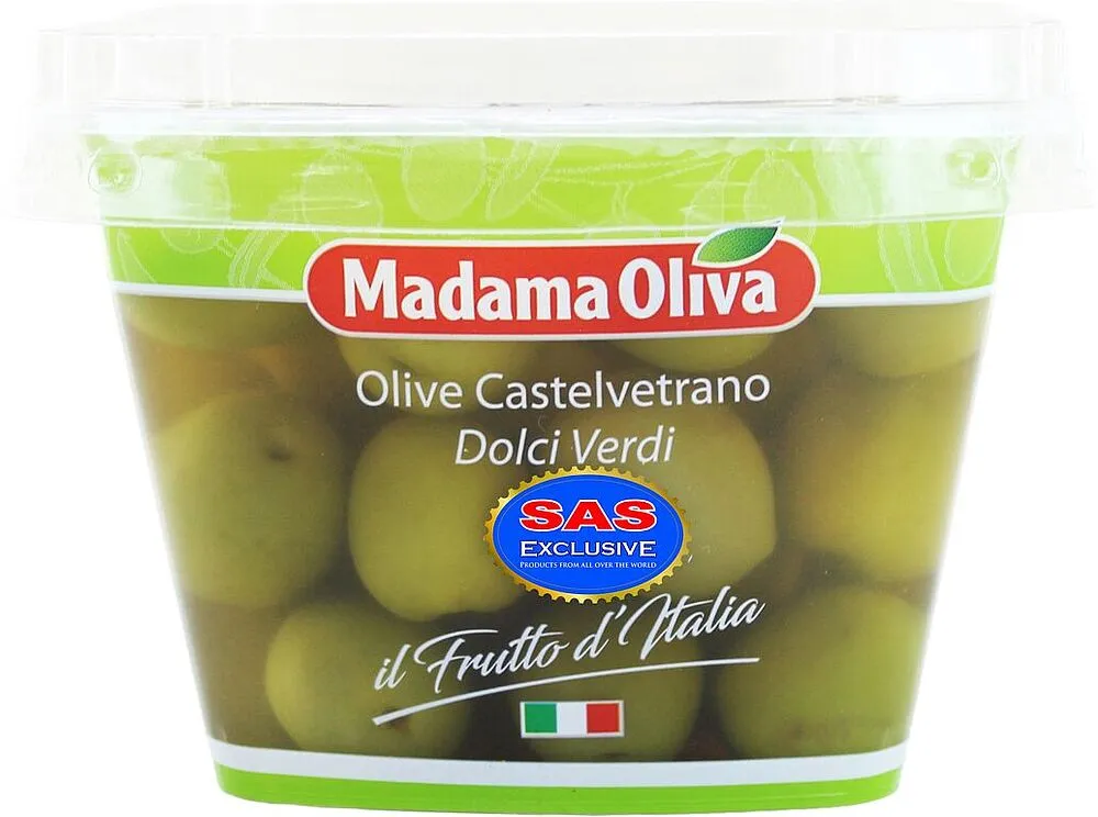 Ձիթապտուղ կանաչ կորիզով «Madama Oliva» 480գ