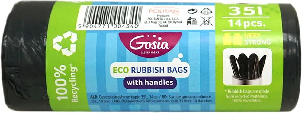 Աղբի տոպրակներ «Gosia ECO» 35լ
