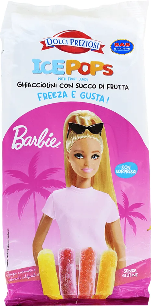 Սառույց մրգային «Dolchi Preziosi Barbie» 400մլ
