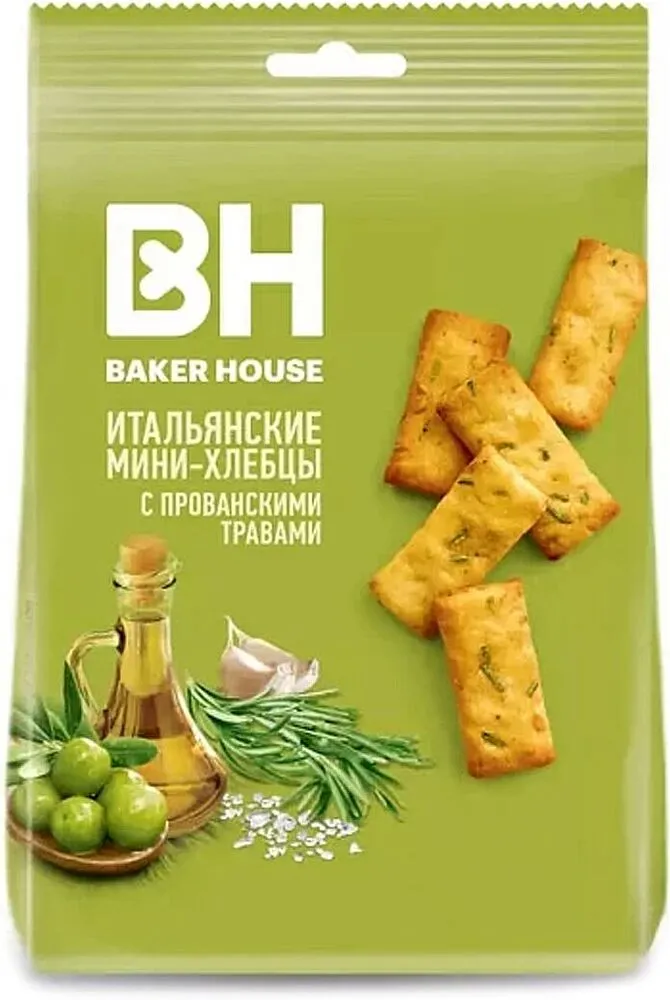 Խրթխրթան հացեր պրովանսյան խոտաբույսերով «Baker House» 110գ