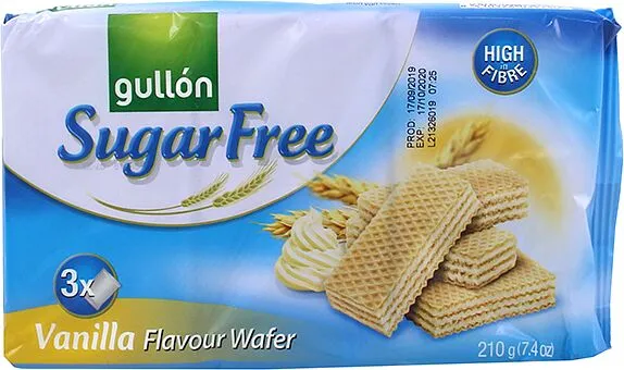Վաֆլի՝ վանիլային միջուկով «Gullón Diet Nature» 210գ