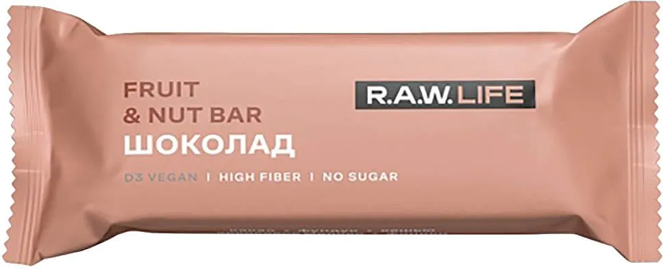 Ընկուզային-մրգային բատոն «R.A.W. LIFE» 47գ
