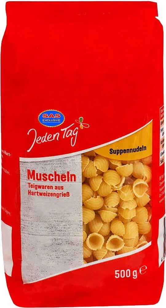 Մակարոն «Jeden Tag Muscheln» 500գ