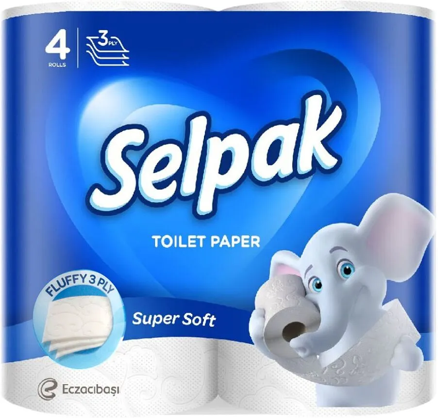 Զուգարանի թուղթ «Selpak»  4 հատ