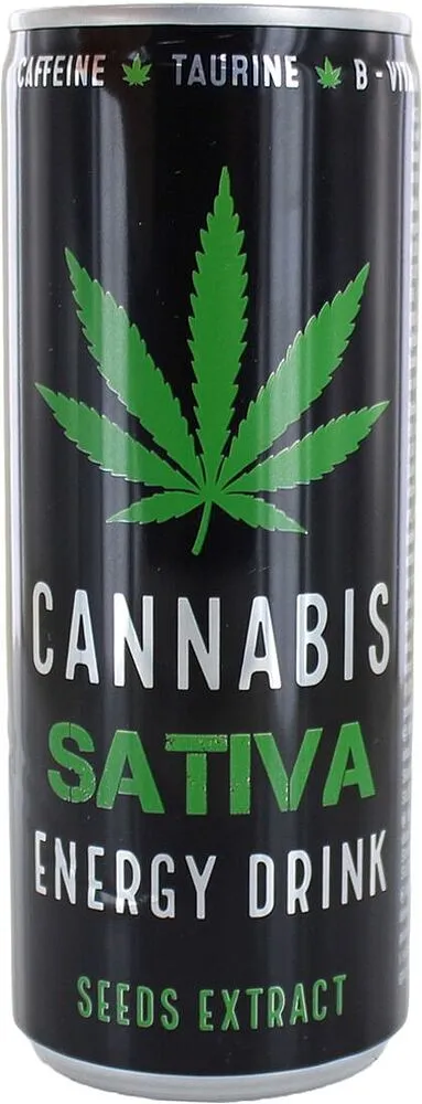 Էներգետիկ գազավորված ըմպելիք «Cannabis Sativa» 250մլ