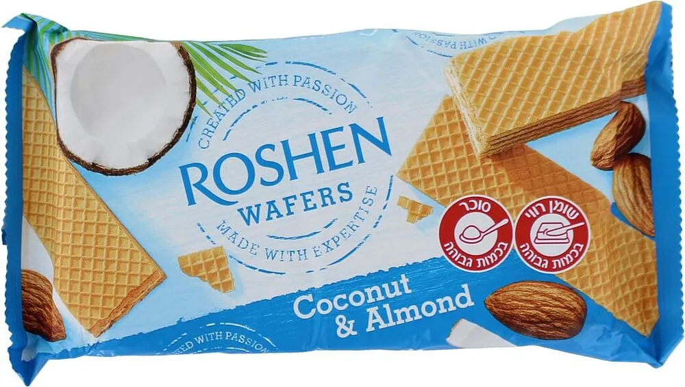 Վաֆլի կոկոսով և նուշով «Roshen» 216գ