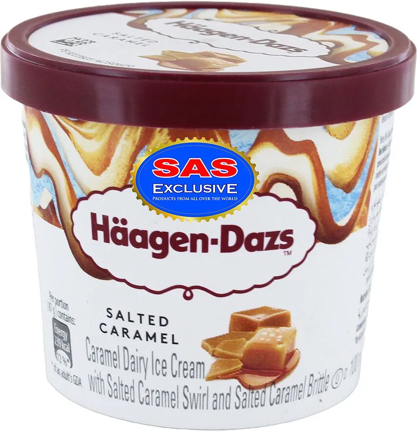 Պաղպաղակ կարամելային «Haagen-Dazs Salted Caramel» 87գ